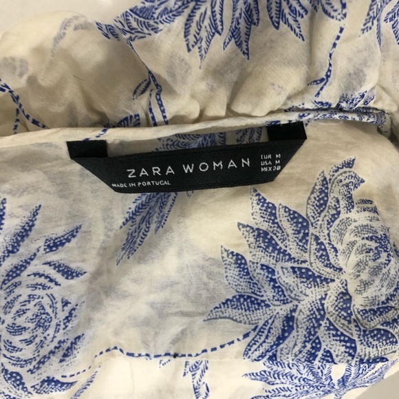 ZARA Floral Button Down Ruffled Tunic‎ - Picture 7 of 7